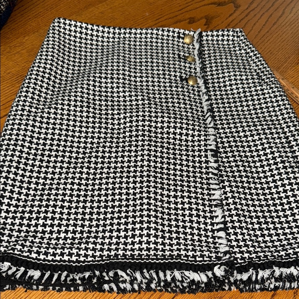 Talbot houndstooth skirt